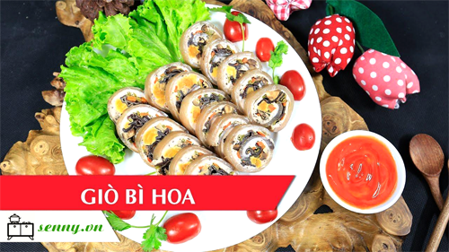 Tết này bỏ túi ngay cách làm giò bì hoa siêu đẹp siêu ngon này nhé các mẹ.